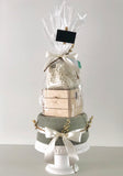Gâteau de couches - Kaki avec pantoufles Miniloup